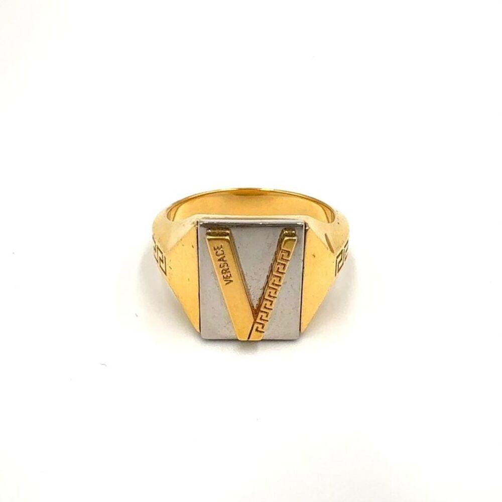 Versace Baroque V Ring Metal